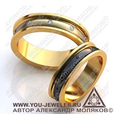 obr035 обручальное кольцо<br> AURORA