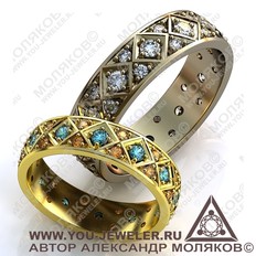 obr217 обручальное кольцо<br>ARLEKINO 3