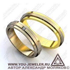 obr018 обручальное кольцо<br> ILARIA