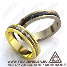 obr016 обручальное кольцо<br> DAMIANA