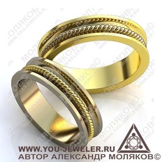obr033 обручальное кольцо<br> RUSALINA